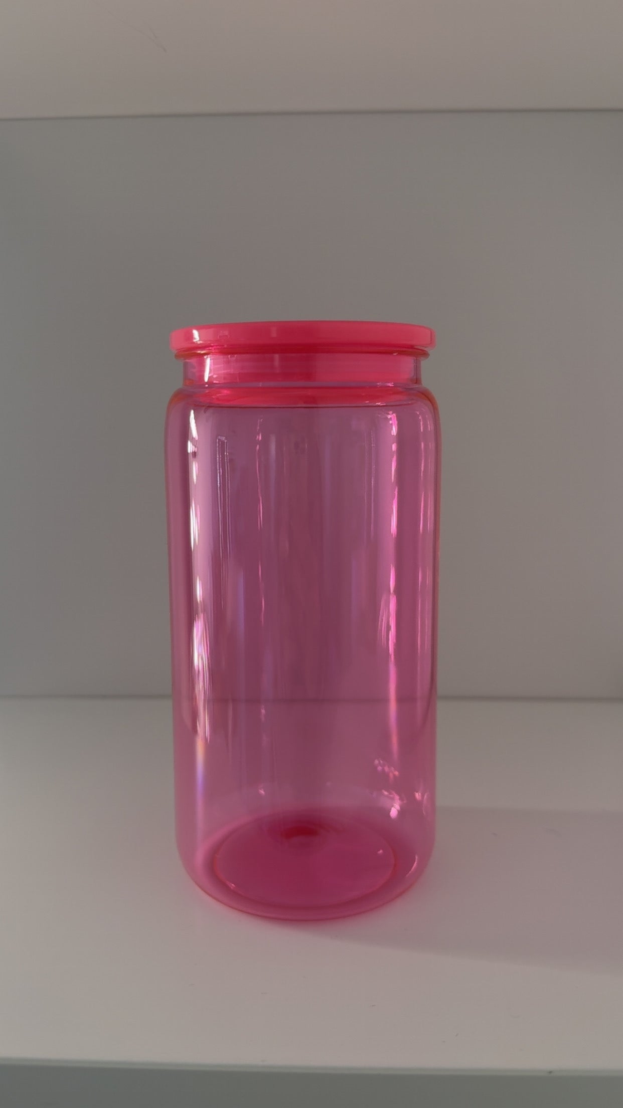 16oz Acrylic Coloured Can