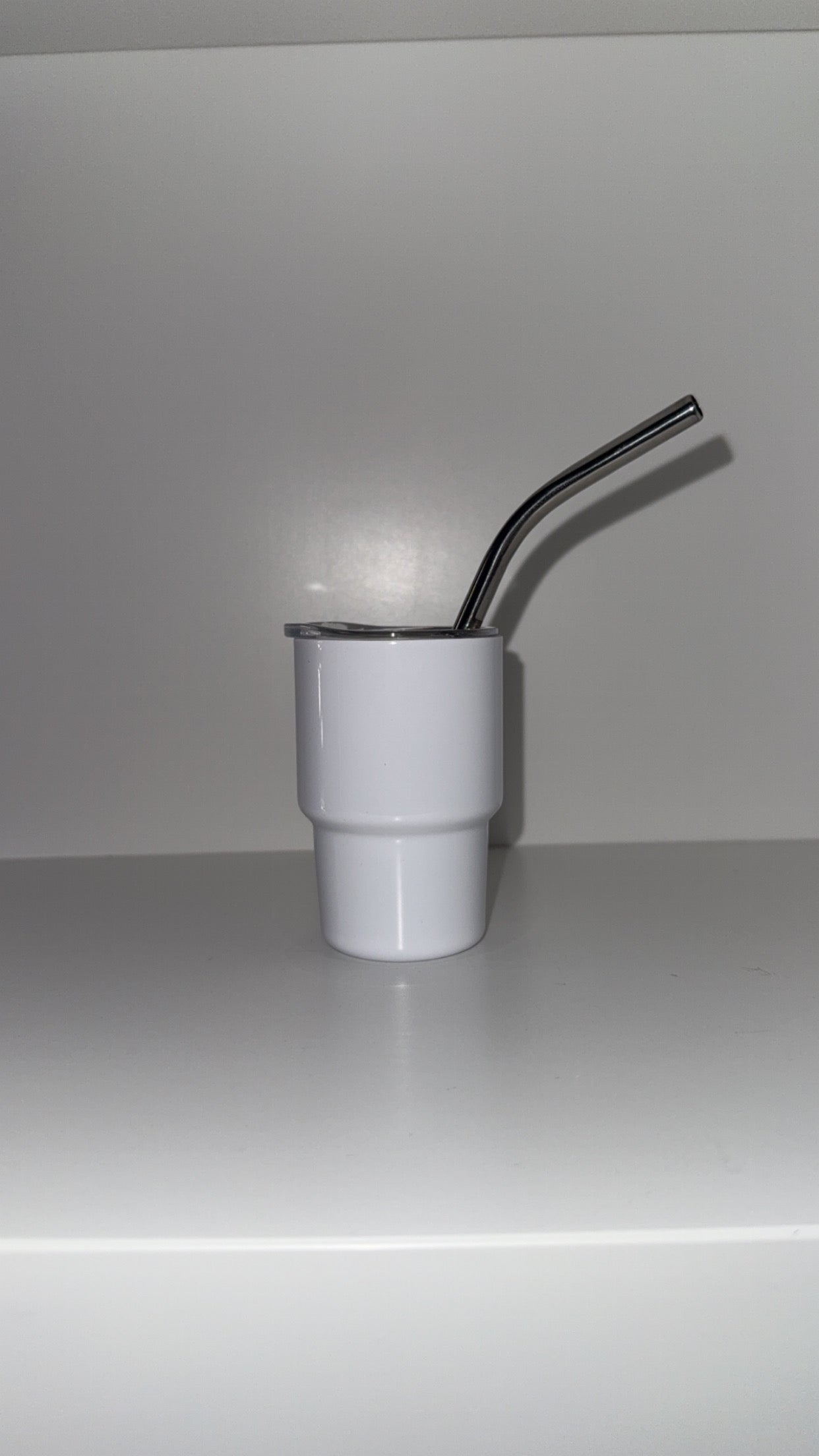 3oz Mini Tumbler with Metal Straw